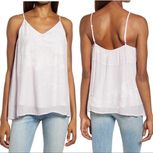 NEW ALLSAINTS Ally Futurae Floral Spaghetti Stap Camisole Lilac Purple - Picture 1 of 3